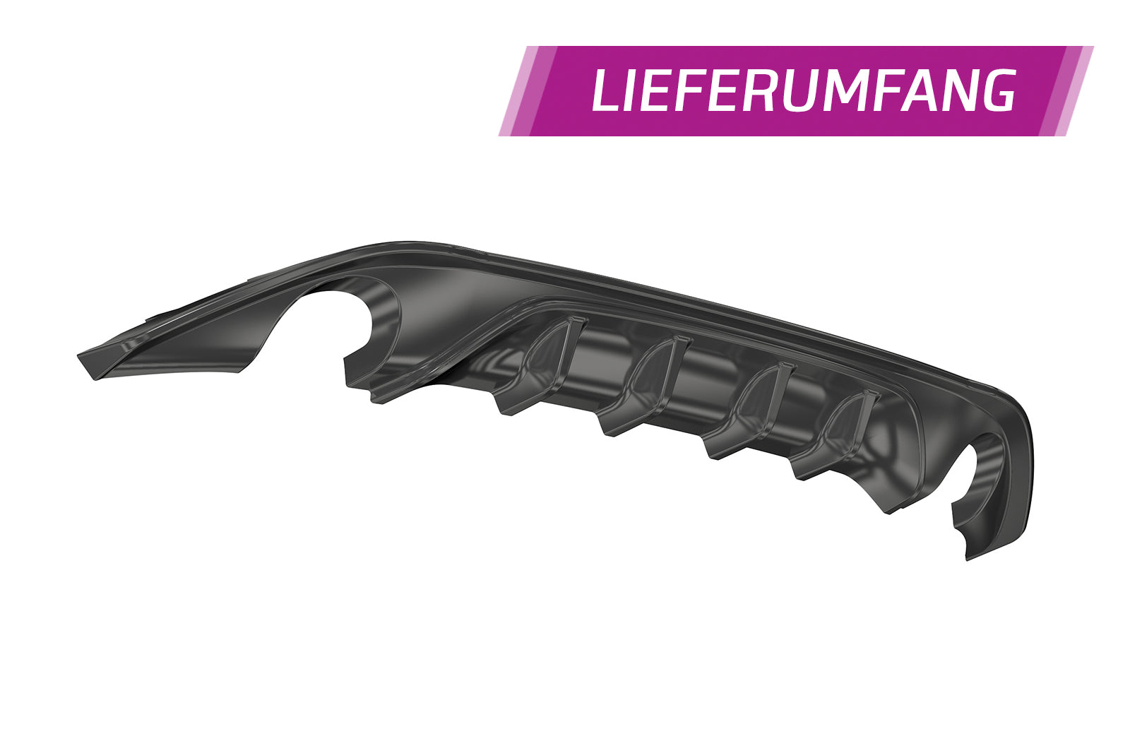 VW Golf 7 Basis/GTI/GTD/GTE/e-Golf Rear Diffuser HA266-G