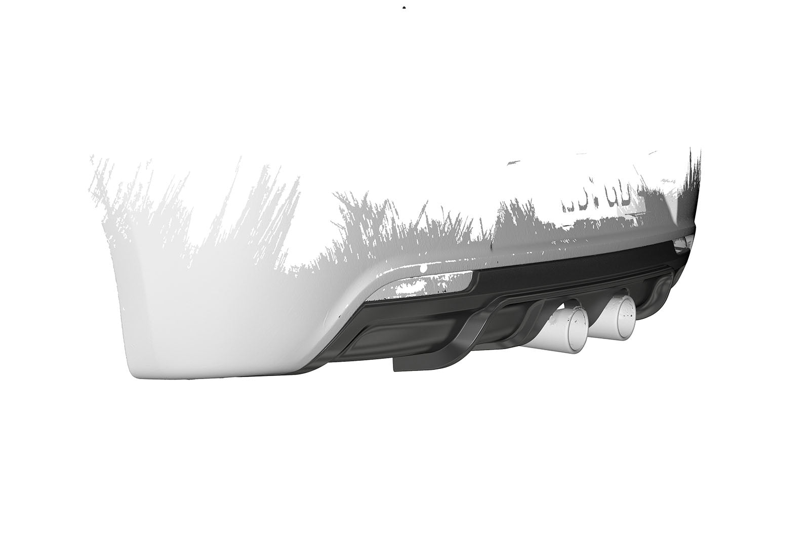 VW Golf 6 R Rear Diffuser HA268-G