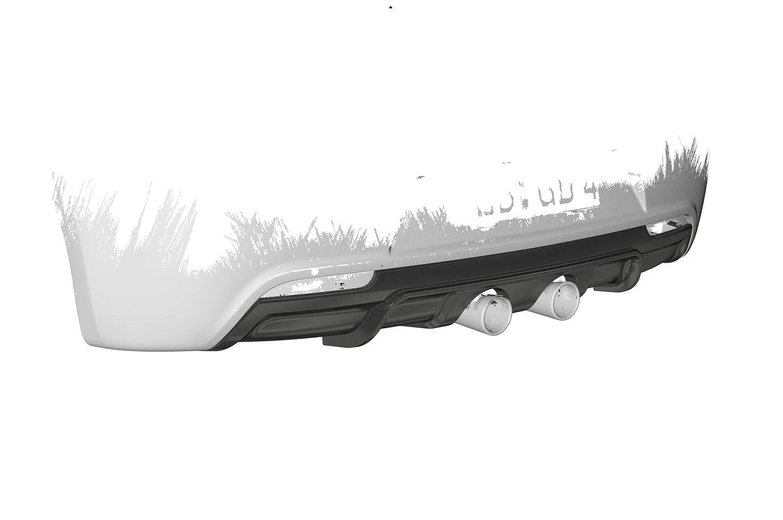 VW Golf 6 R Rear Diffuser HA268-G