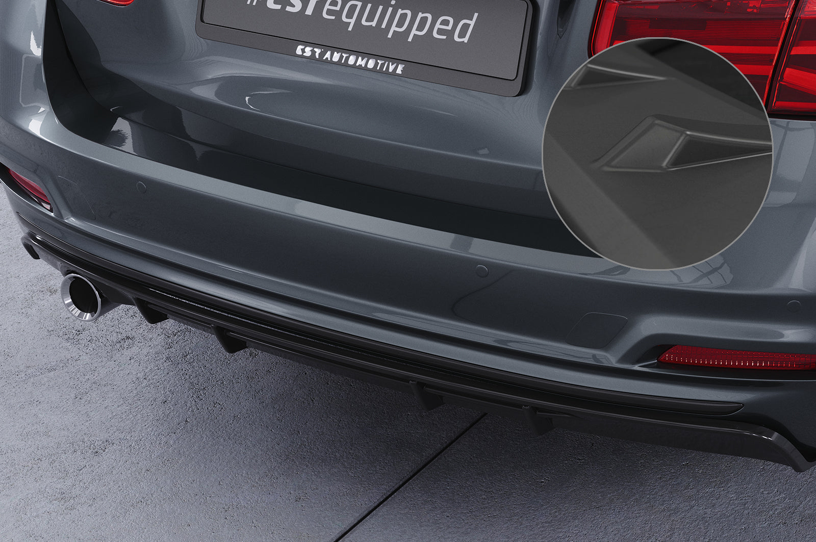 BMW 3 F31 LCI Rear Diffuser HA287-G