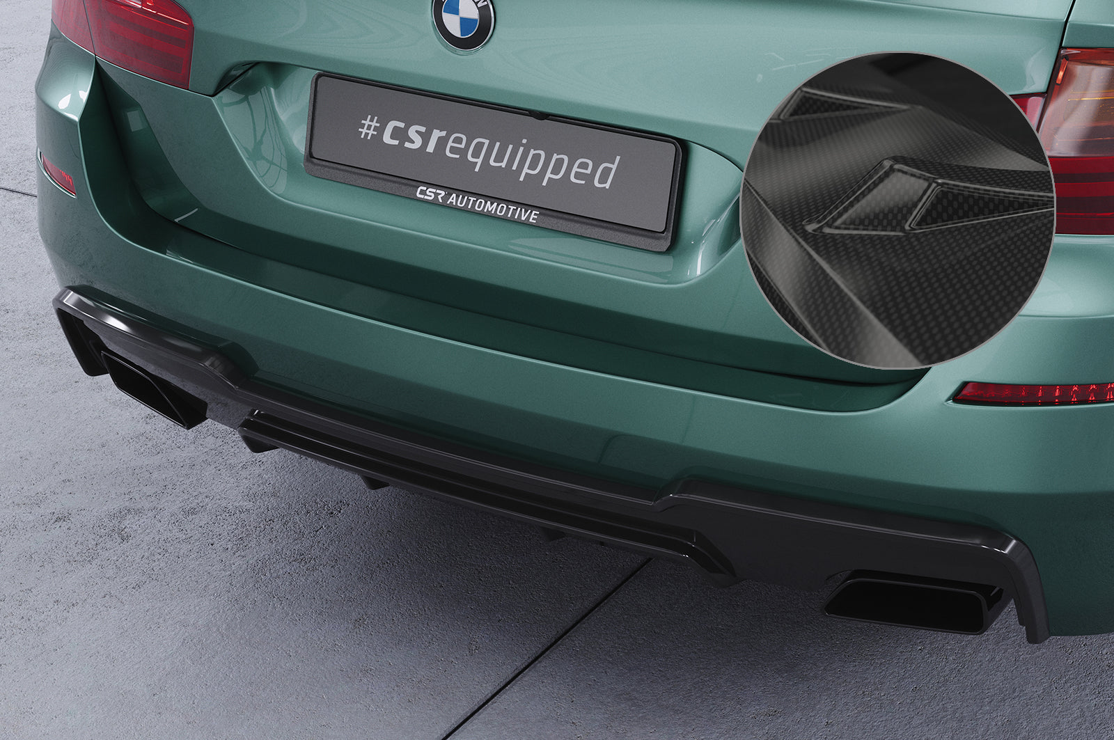BMW 5 F10/F11 550i/550d M Sport Rear Diffuser HA290-G