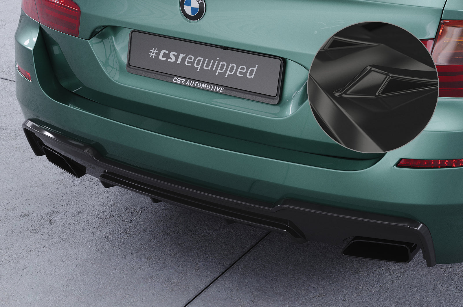 BMW 5 F10/F11 550i/550d M Sport Rear Diffuser HA290-G