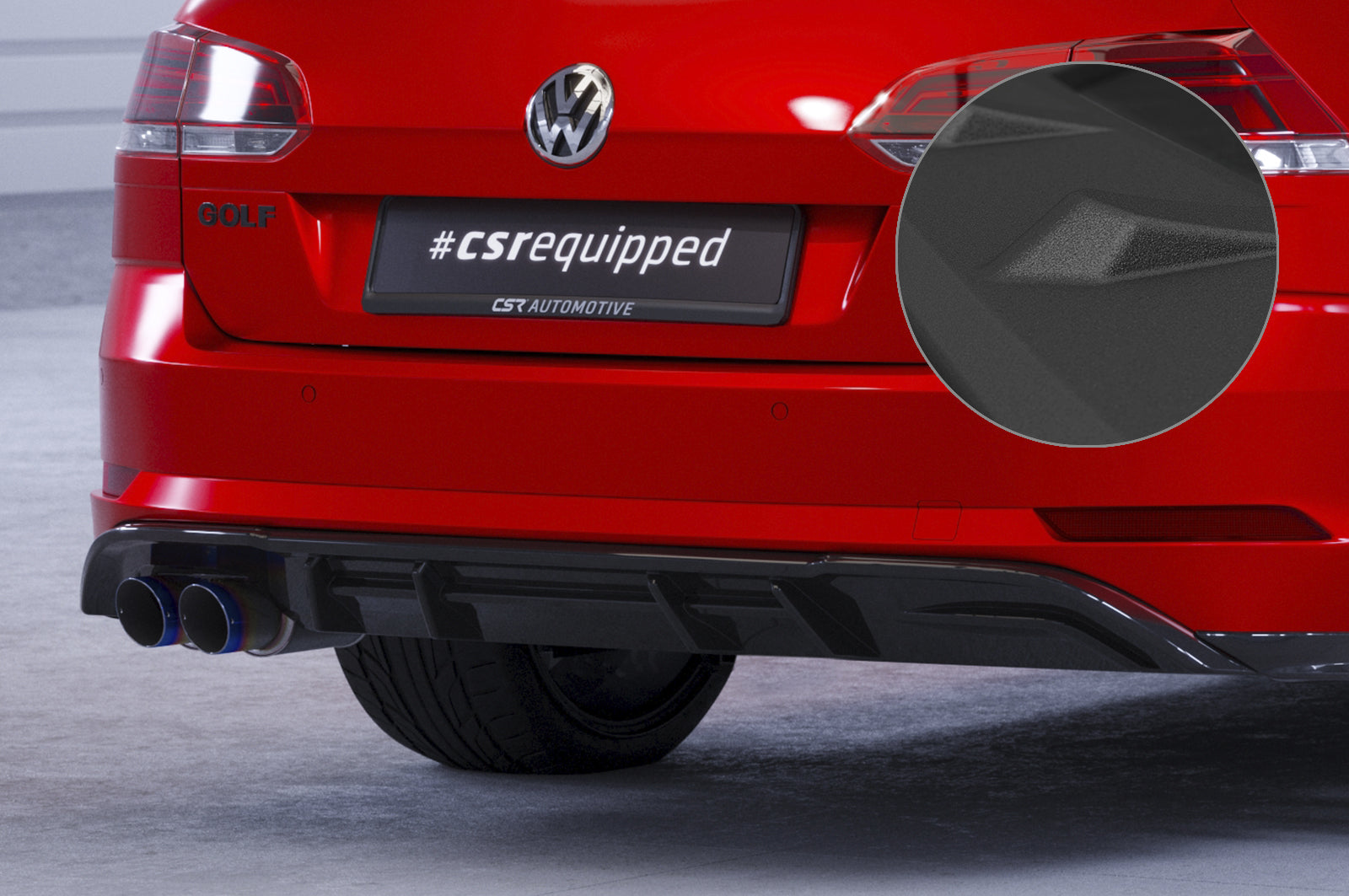 VW Golf 7 GTD Rear Diffuser HA293-G