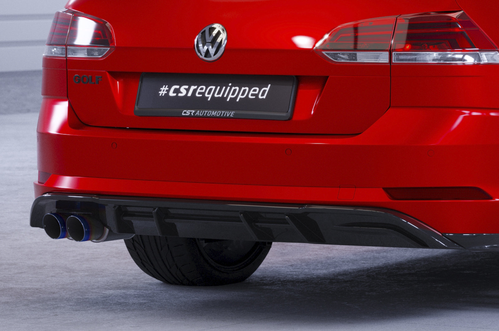 VW Golf 7 GTD Rear Diffuser HA293-G