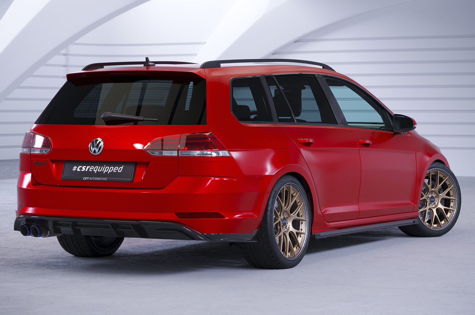 VW Golf 7 GTD Rear Diffuser HA293-G