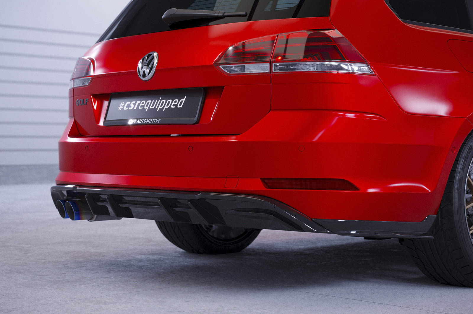 VW Golf 7 GTD Rear Diffuser HA293-G
