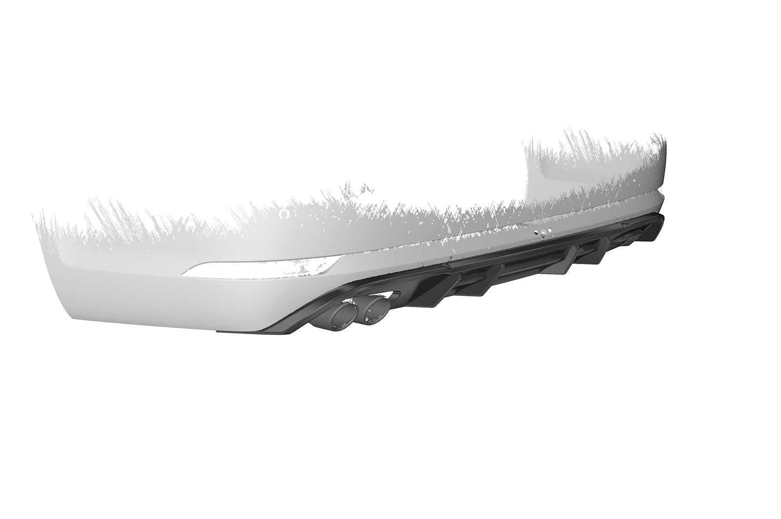 VW Golf 7 GTD Rear Diffuser HA293-G