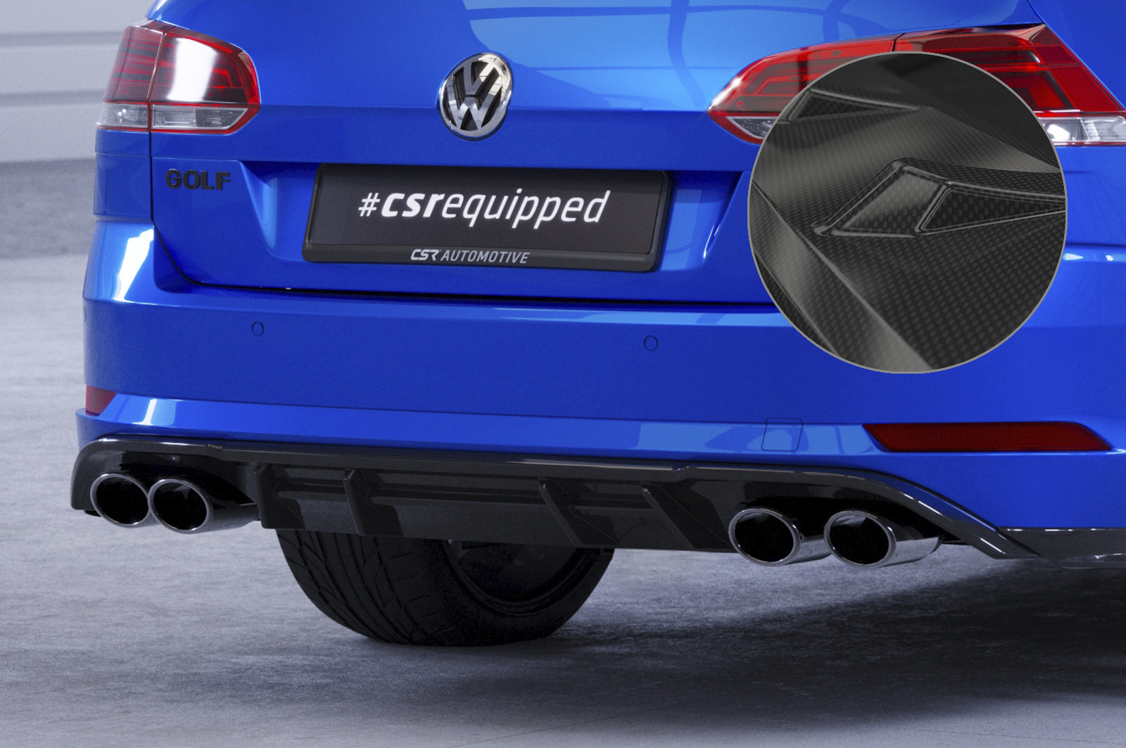 VW Golf 7 R Rear Diffuser HA294-G