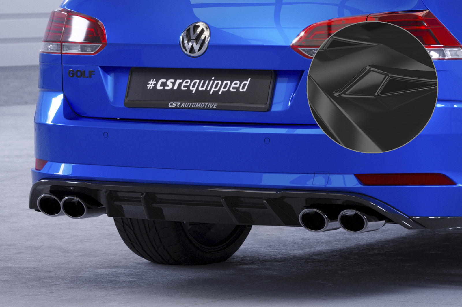 VW Golf 7 R Rear Diffuser HA294-G