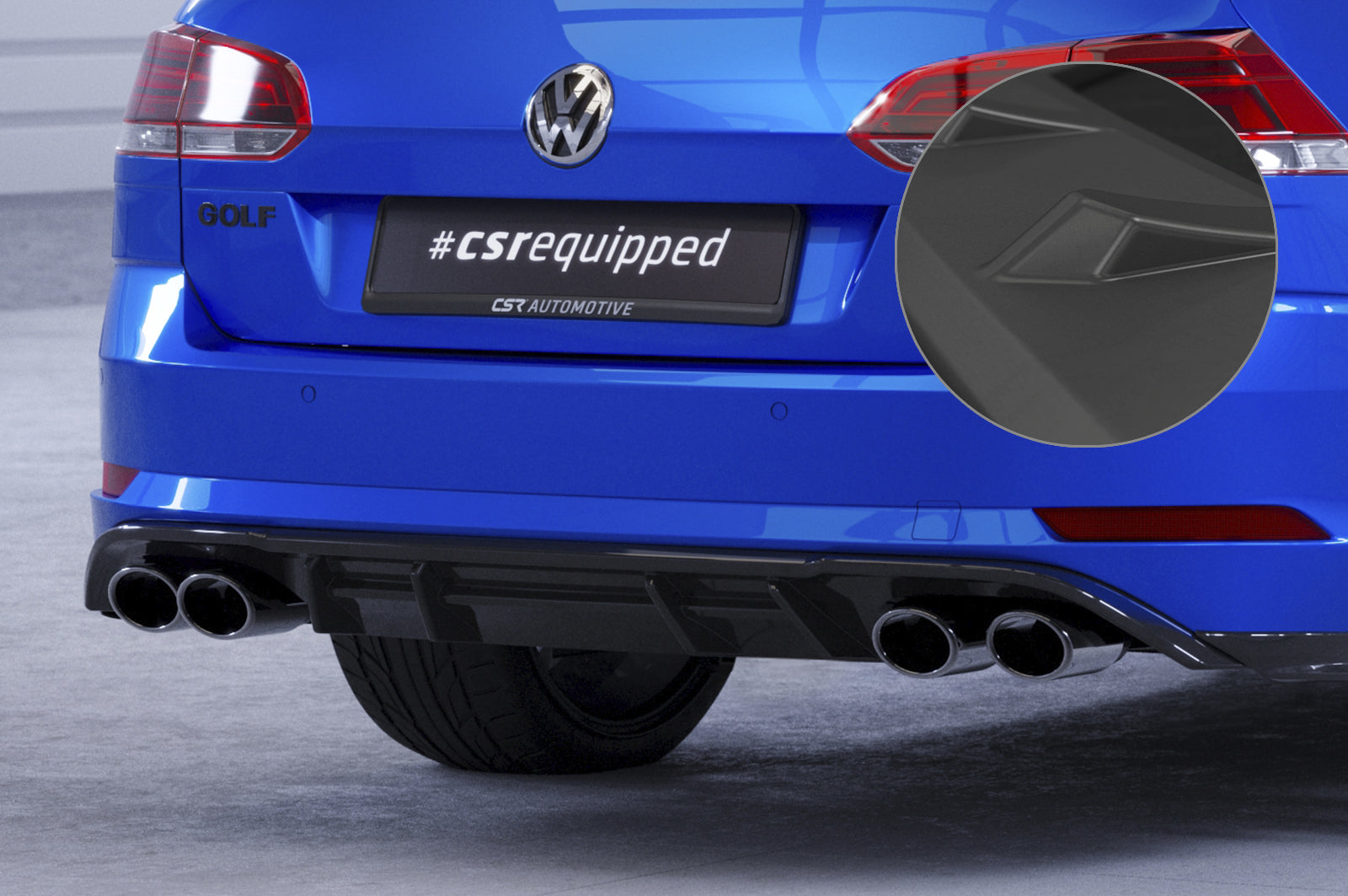VW Golf 7 R Rear Diffuser HA294-G