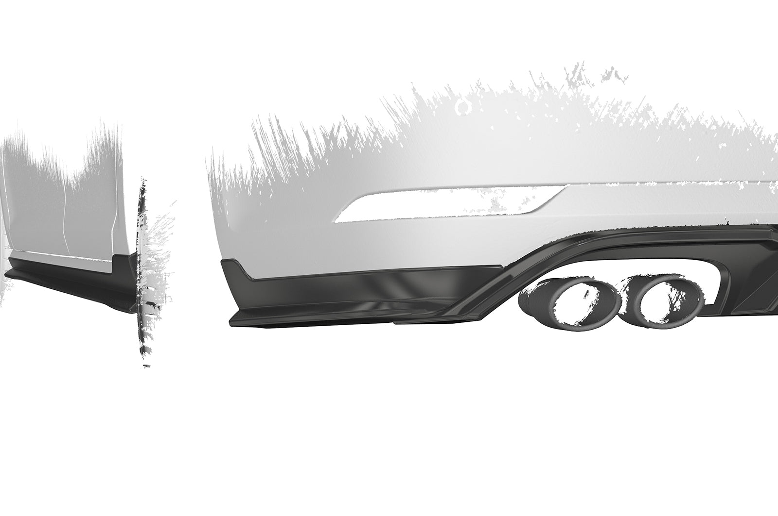 VW Golf 7 Rear Diffuser HA295-G