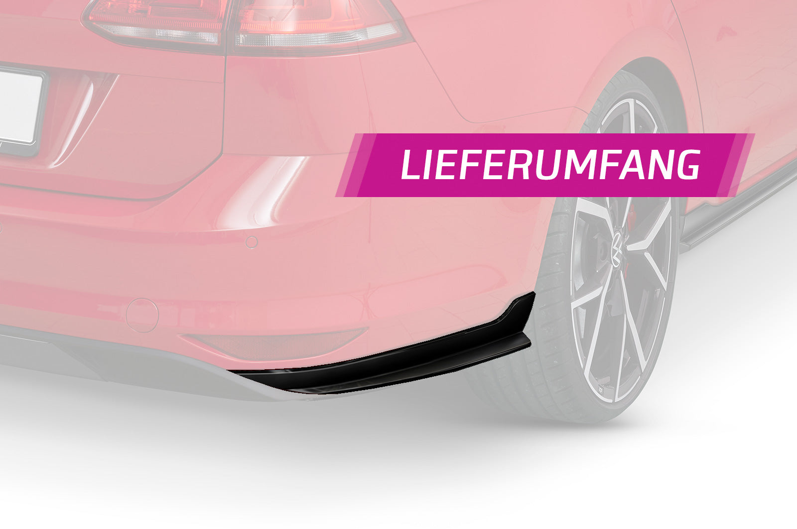 VW Golf 7 Rear Diffuser HA296-G