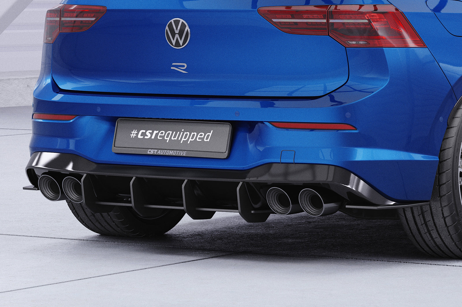 VW Golf 8 R Rear Diffuser HA315-L
