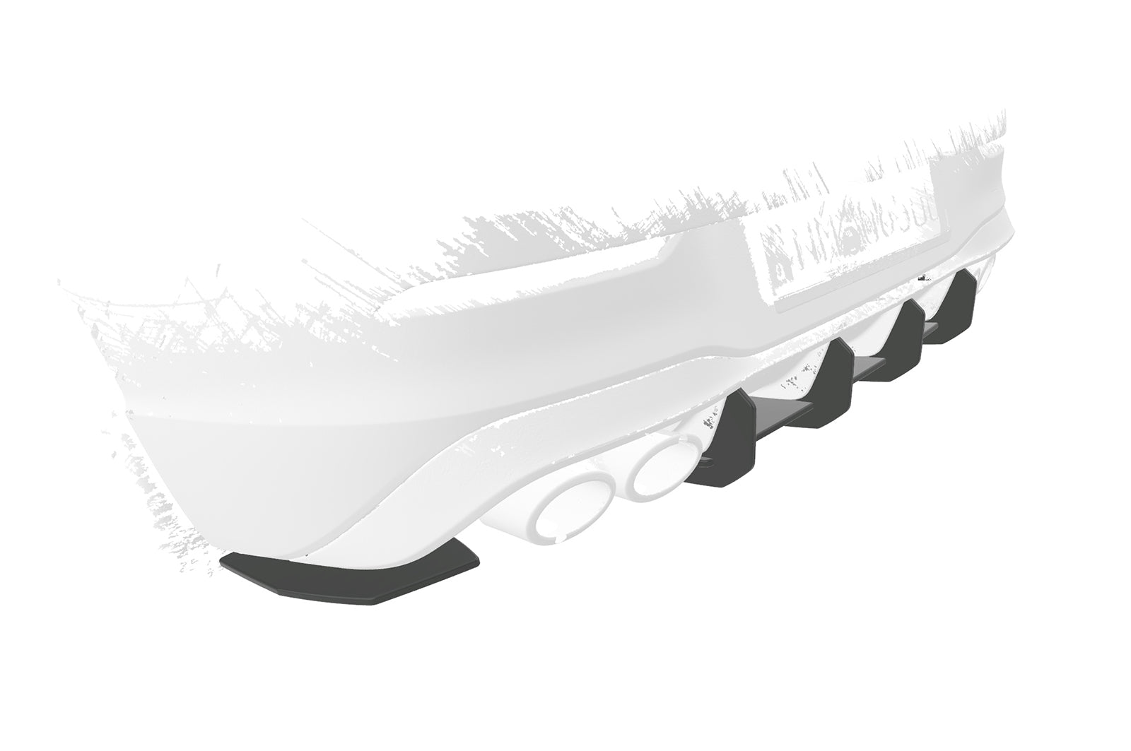 VW Golf 8 R Rear Diffuser HA315-L