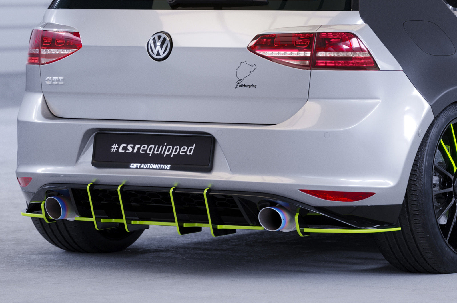 VW Golf 7 GTI Rear Diffuser HA332-L
