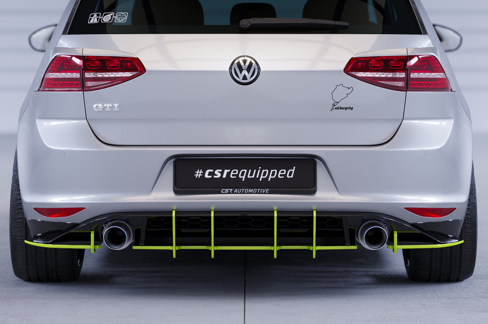 VW Golf 7 GTI Rear Diffuser HA332-L