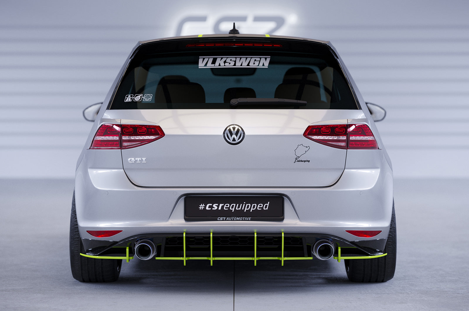 VW Golf 7 GTI Rear Diffuser HA332-L