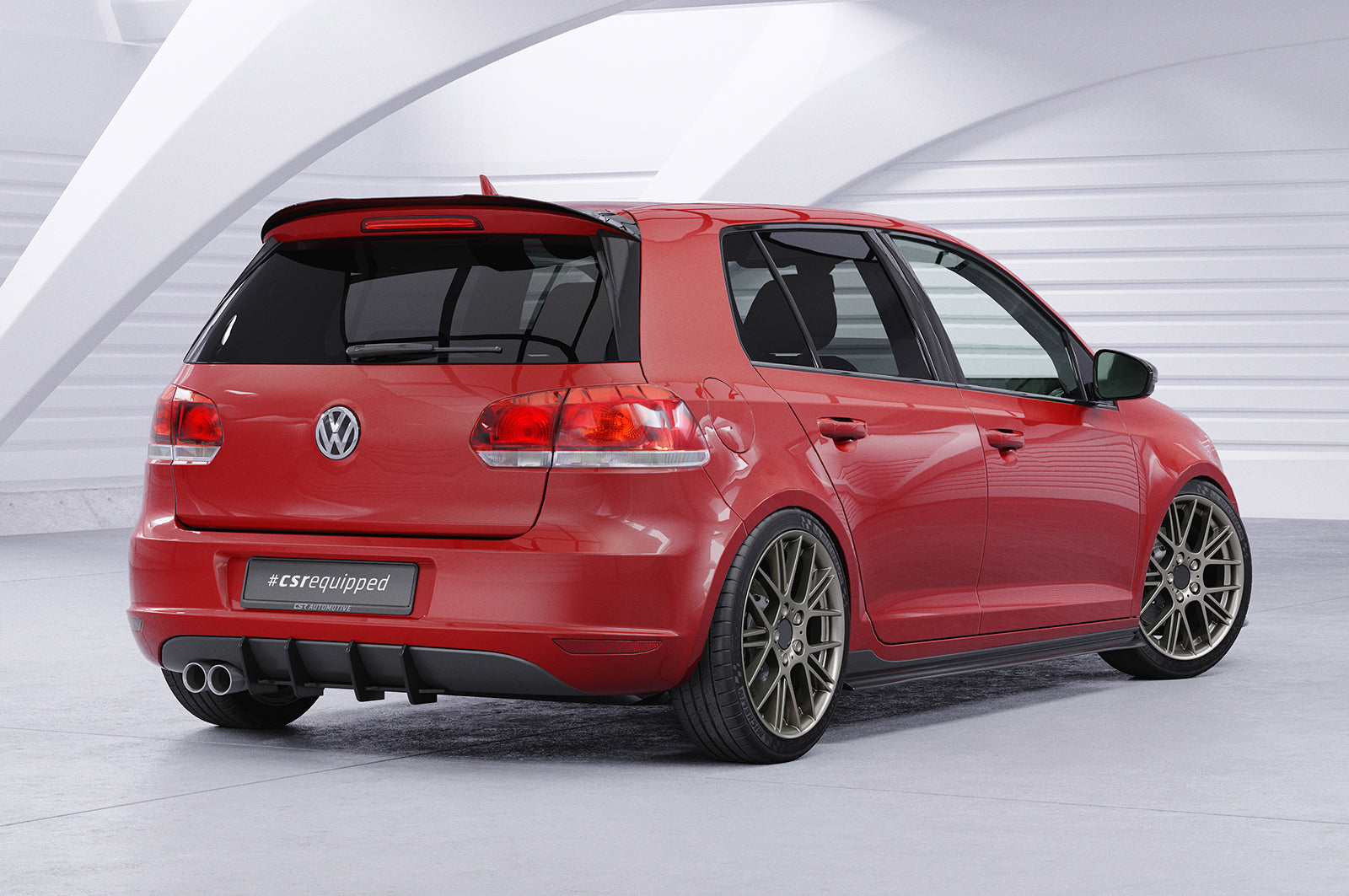 VW Golf 6 1K Rear Diffuser HA334-B