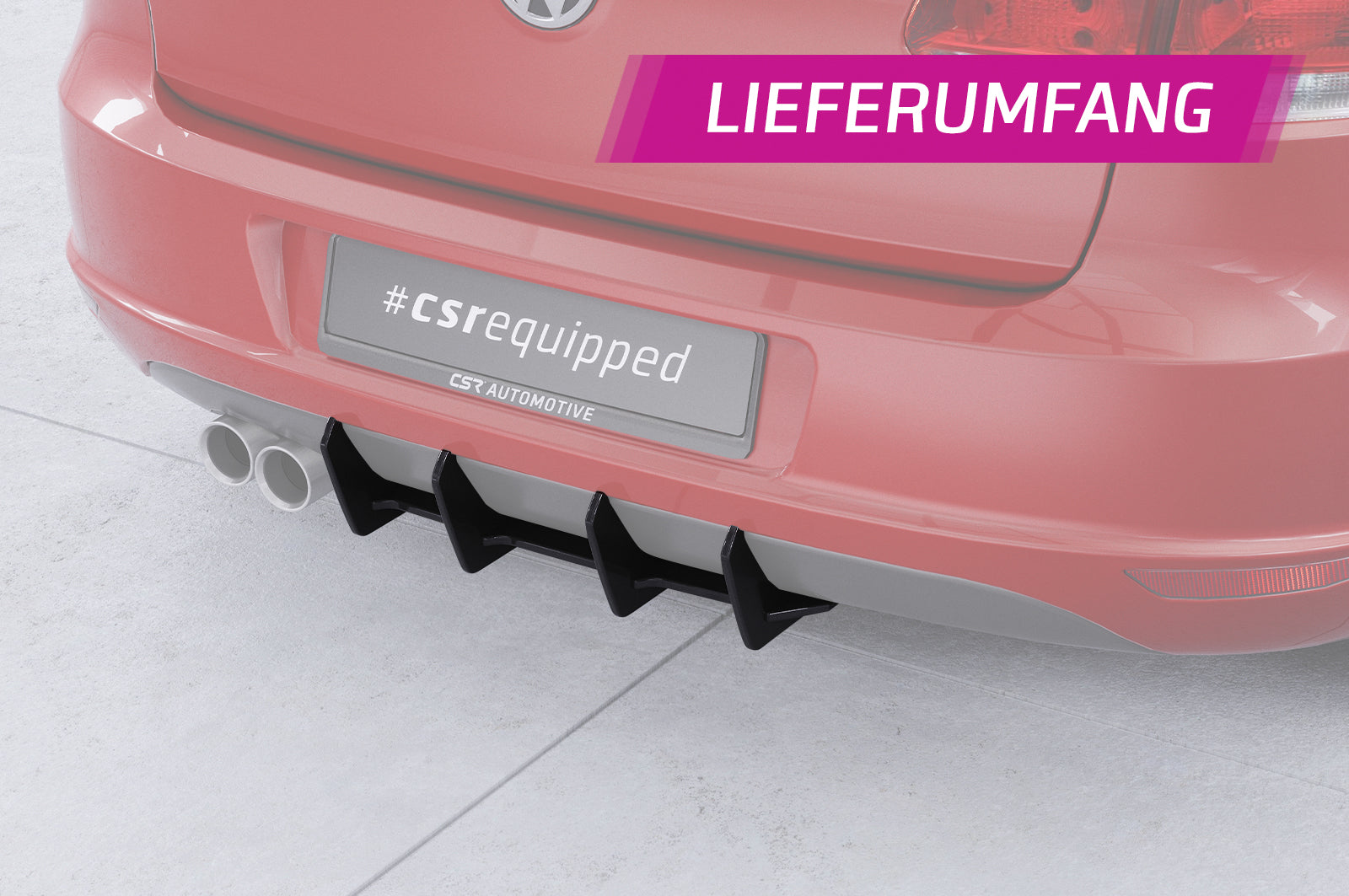 VW Golf 6 1K Rear Diffuser HA334-B