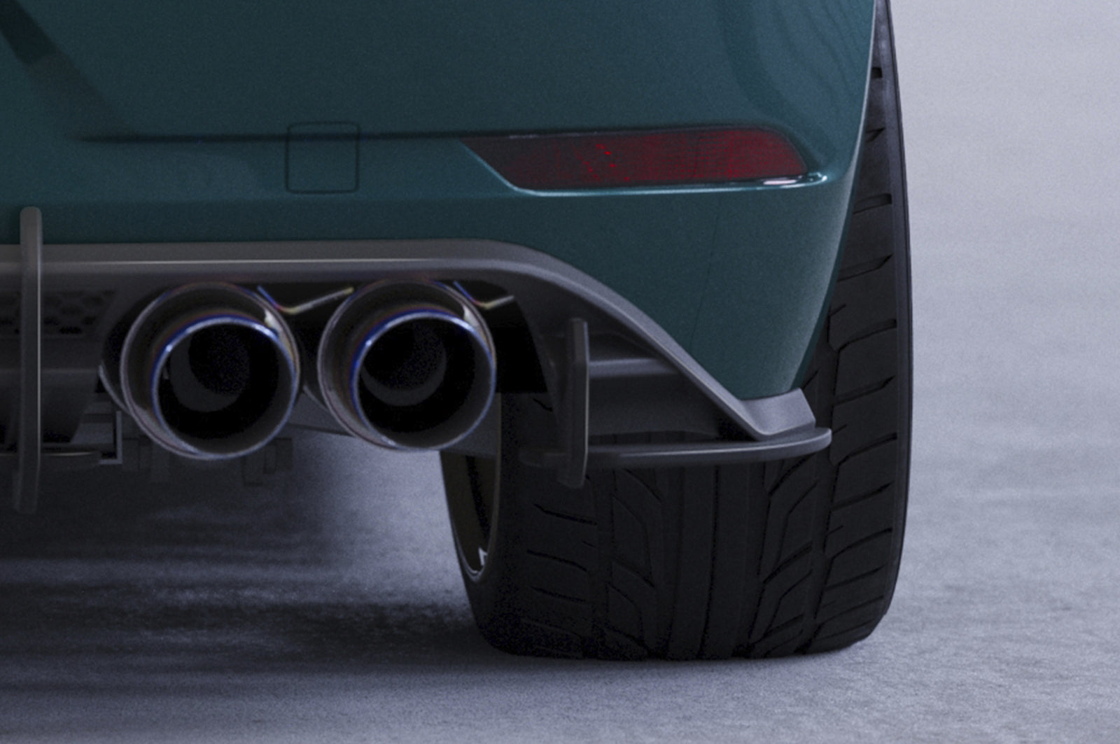 VW Golf 7 R Rear Diffuser HA373-L