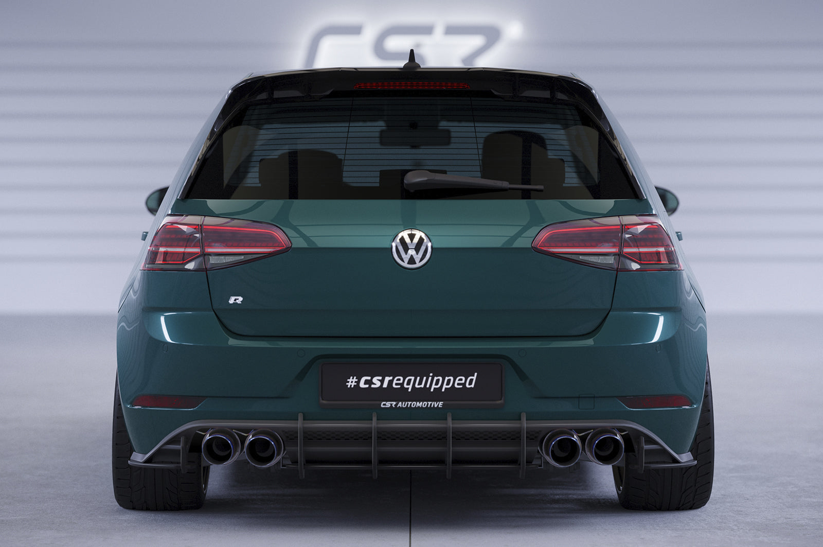 VW Golf 7 R Rear Diffuser HA373-L