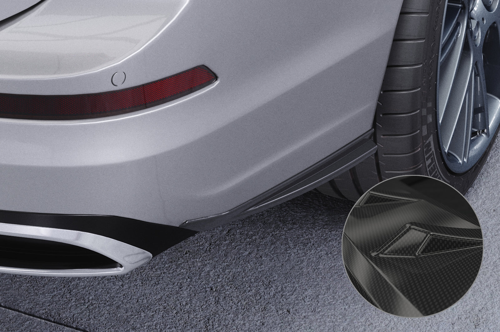 VW Golf 8 Rear Diffuser HA414-G