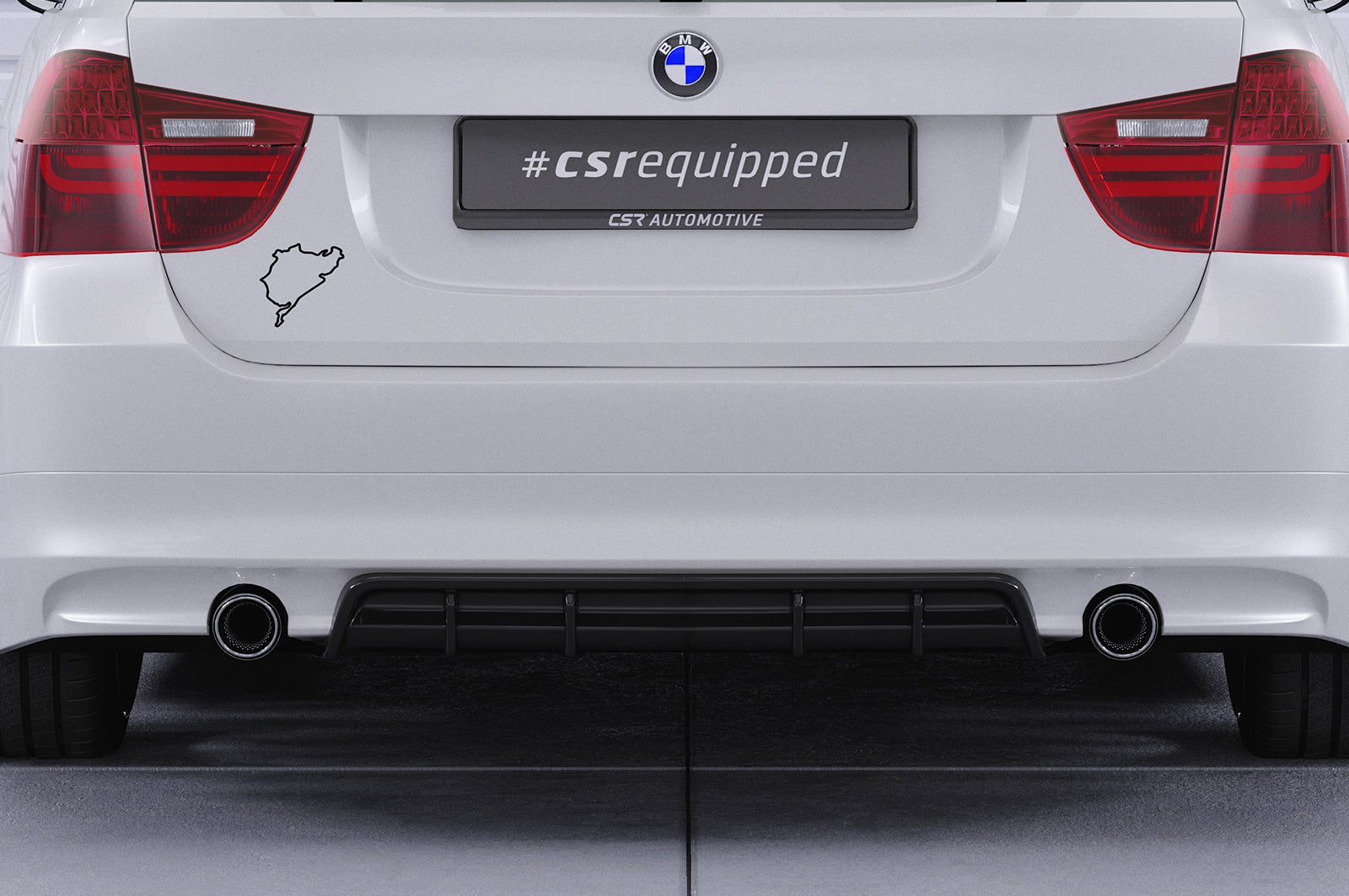 BMW 3 E90/E91 Rear Diffuser HA435-G