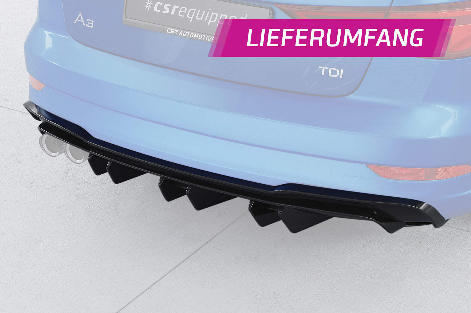 Audi A3 8V S-Line Limo/Rear Diffuser HA448-G