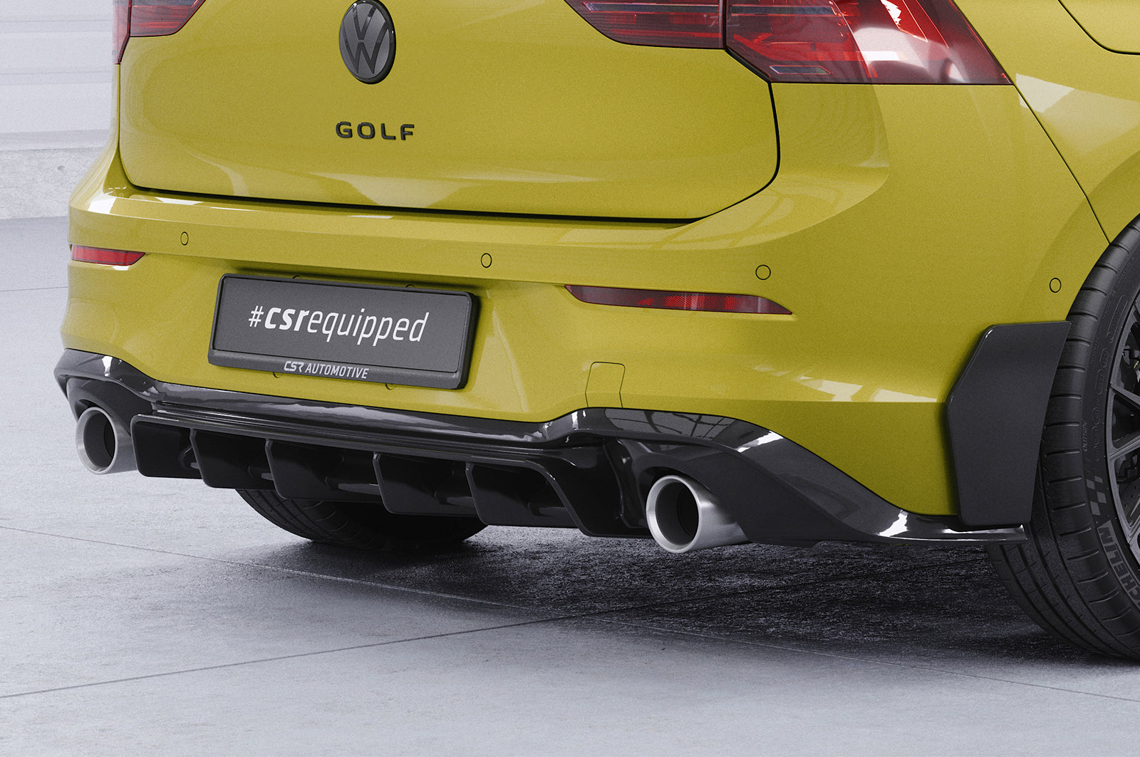 VW Golf 8 GTI Rear Diffuser HA484-G