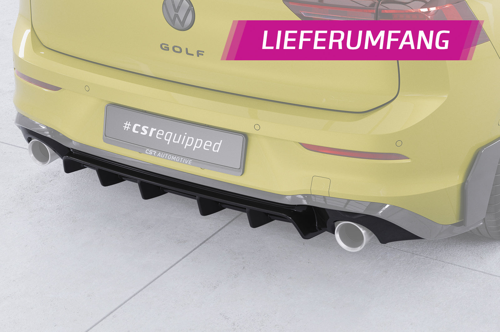 VW Golf 8 GTI Rear Diffuser HA484-G