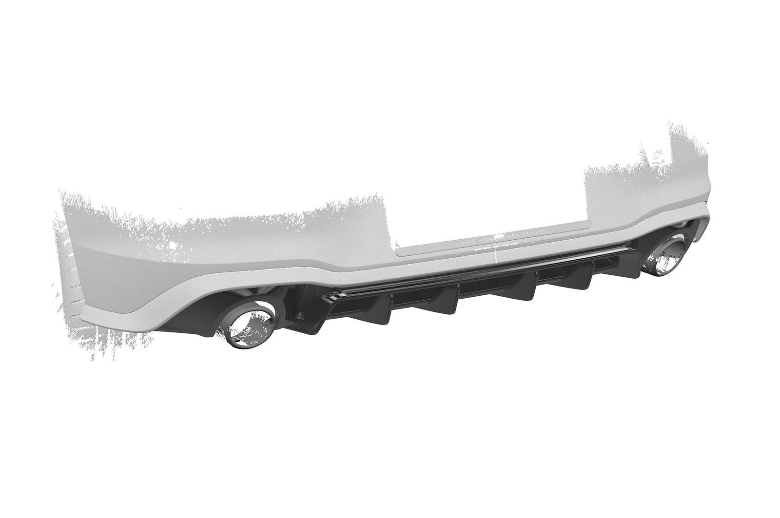 VW Golf 8 GTI Rear Diffuser HA484-G