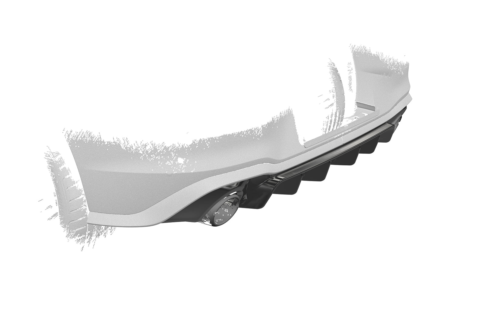 VW Golf 8 GTI Rear Diffuser HA484-G
