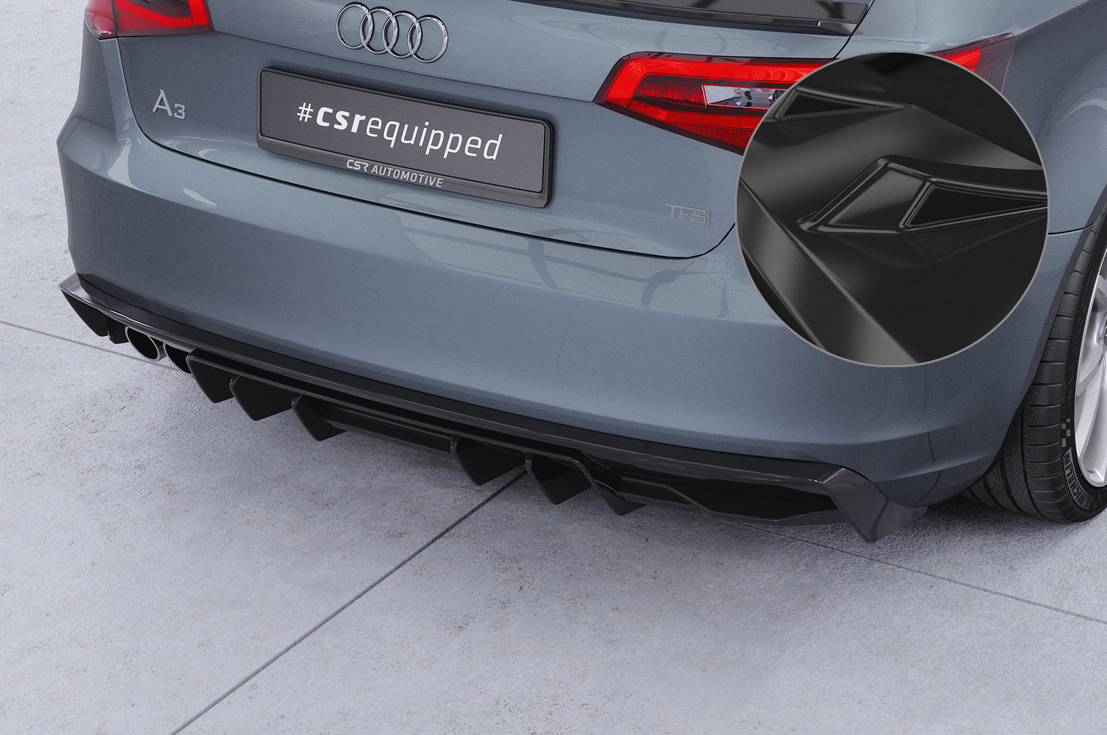 Audi A3 8V Rear Diffuser HA493-G