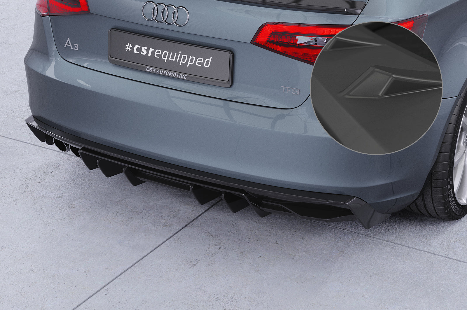 Audi A3 8V Rear Diffuser HA493-G