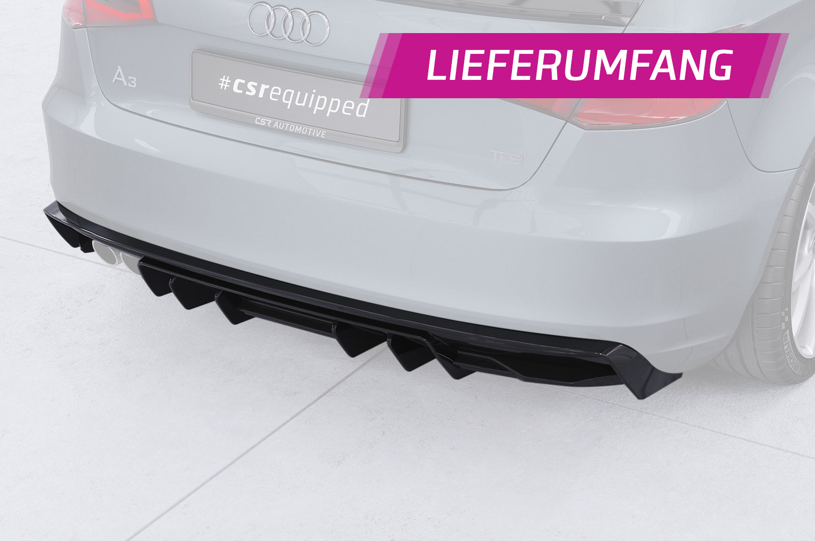 Audi A3 8V Rear Diffuser HA493-G