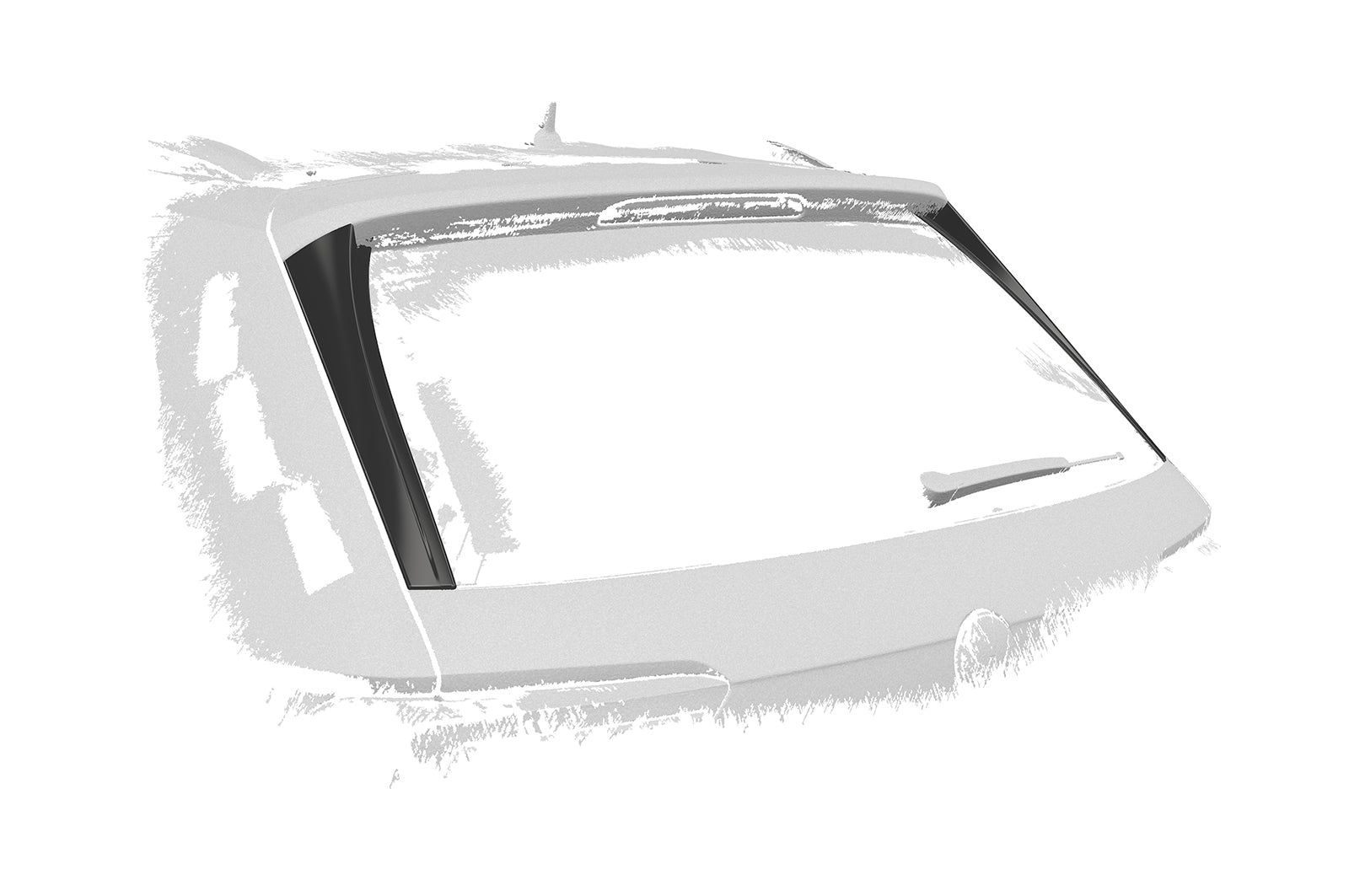 VW Tiguan 2 AD1 Allspace Roof Spoiler HF096-G