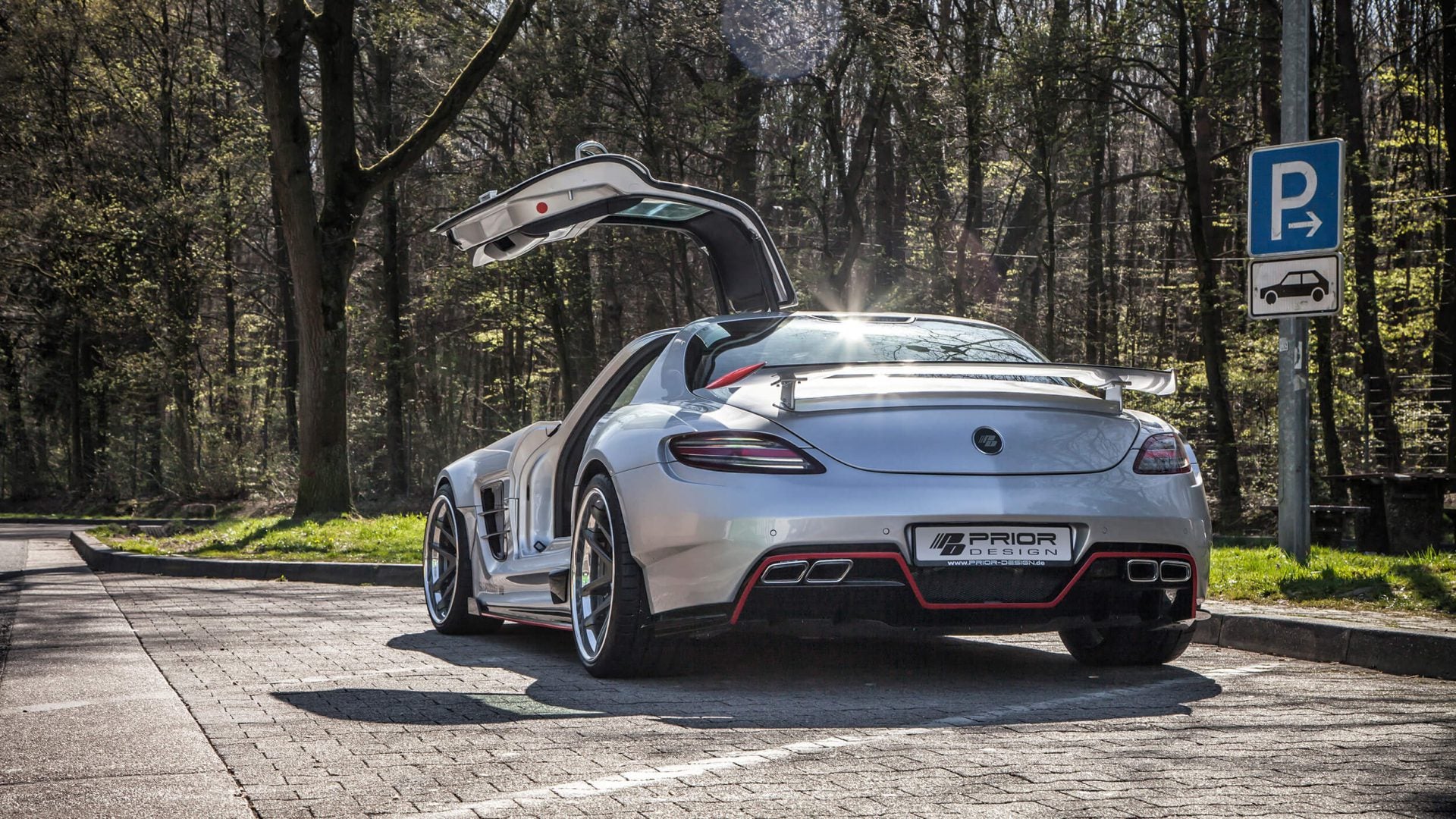 Mercedes-Benz SLS AMG C197 Trunk Lid Spoiler PD900GTWB