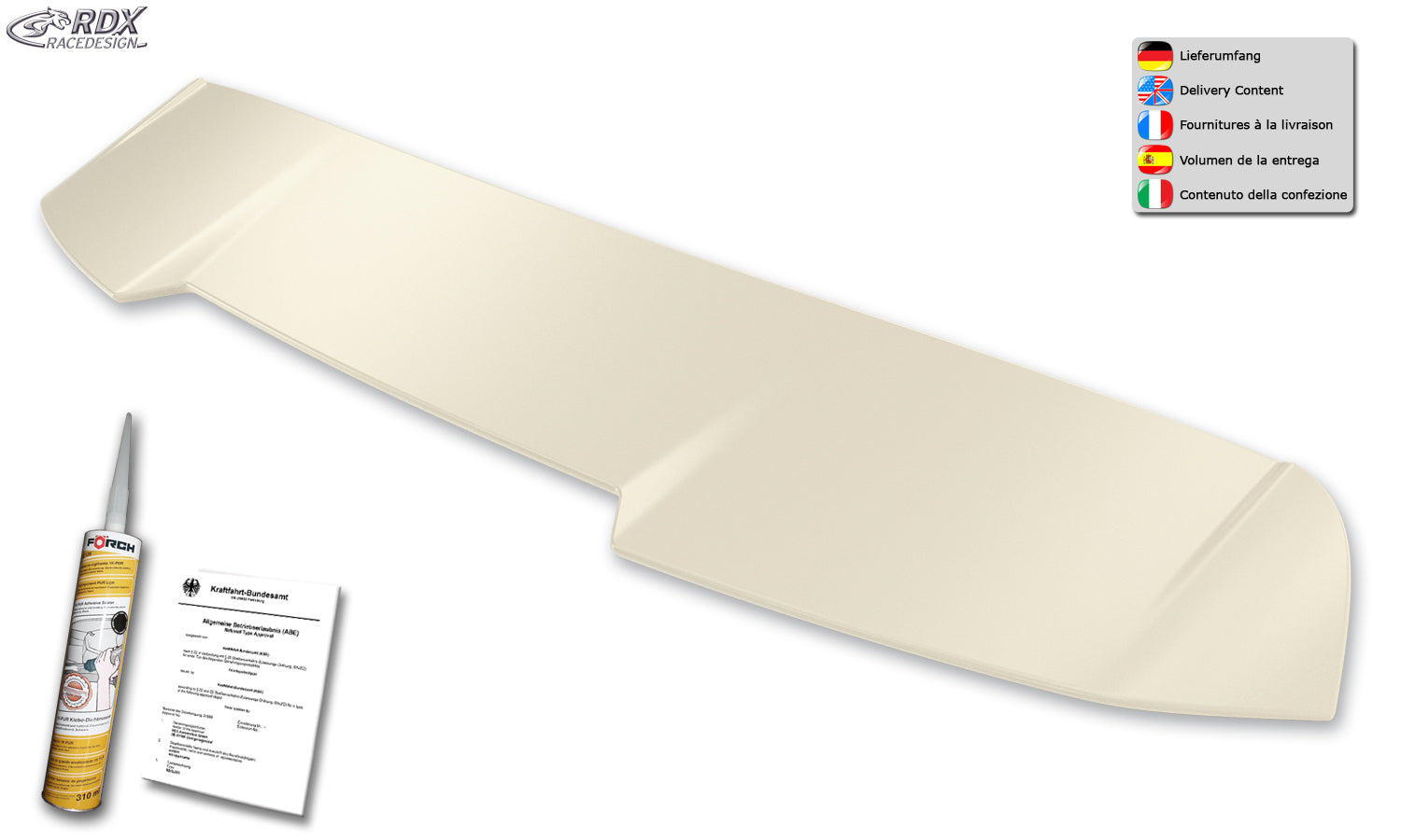 RDX Roof Spoiler for AUDI A4 B8, B81, 8K Avant / StationWagon (2008-2015) Rear Wing Trunk Spoiler