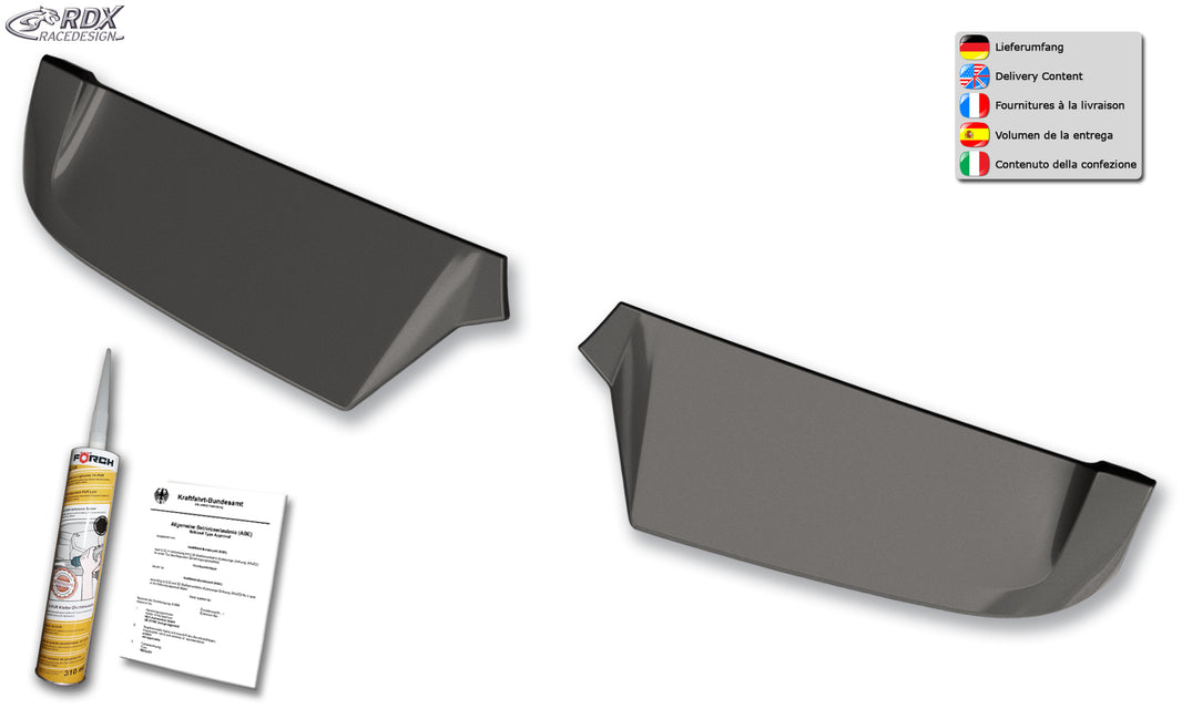 RDX Roof Spoiler for MERCEDES Vito W447 (2014-present) (for Barn doors) Rear Wing Trunk Spoiler