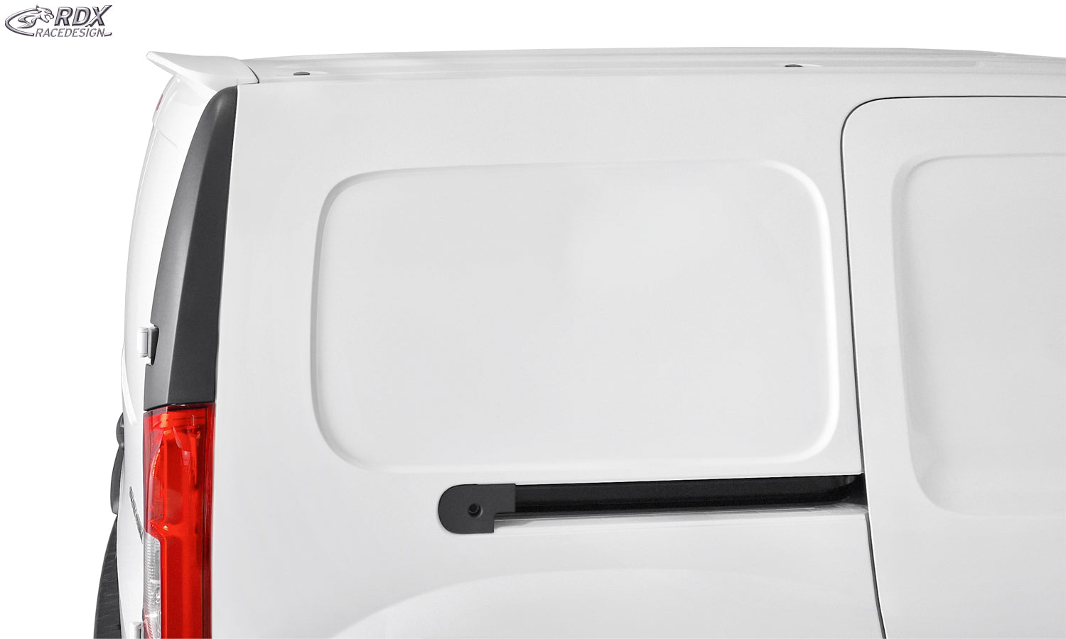 RDX Roof Spoiler for MERCEDES Citan (W415 / X / 2012+) & NISSAN NV250 (W / 2019+) & RENAULT Kangoo (W / 2013+) with 2 Rear Doors / Wing Doors