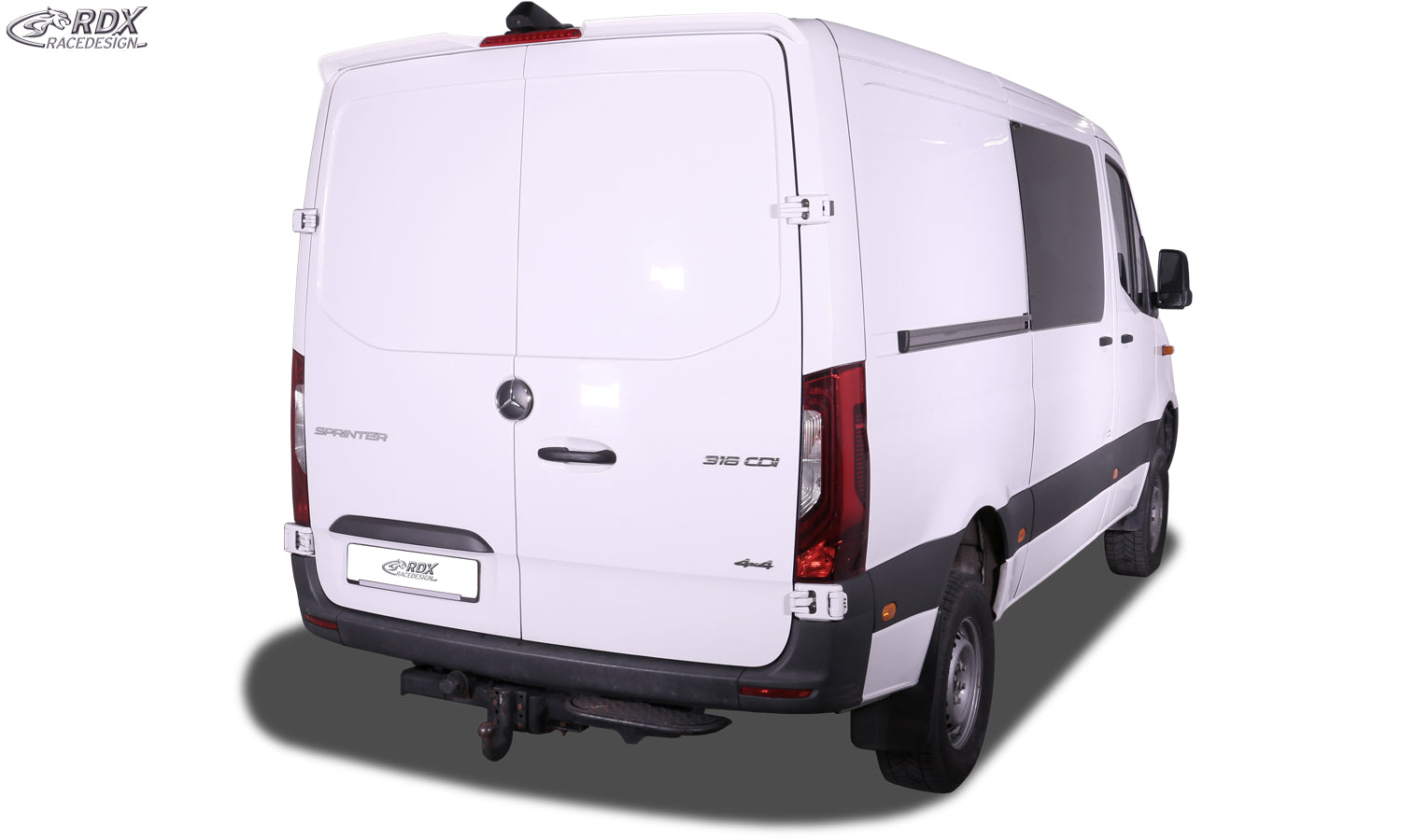 RDX Roof Spoiler for MERCEDES Sprinter H1 (2006-present) & VW Crafter H1 (2006-2017) Rear Wing Trunk Spoiler