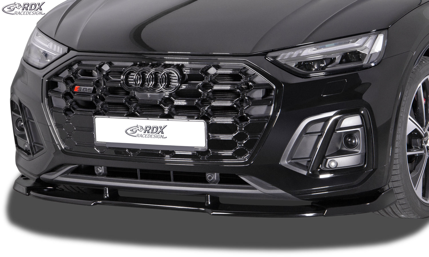 RDX Front Spoiler VARIO-X for AUDI Q5 S-Line & SQ5 (FY / 2021+), incl. Sportback Front Lip Splitter
