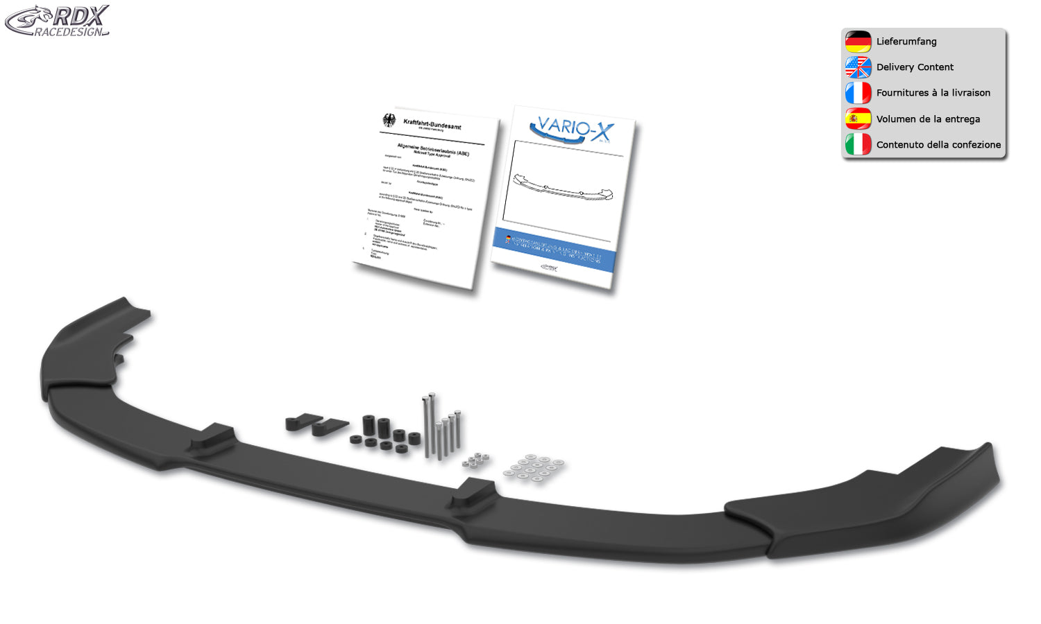 VW Passat B9 Front Splitter