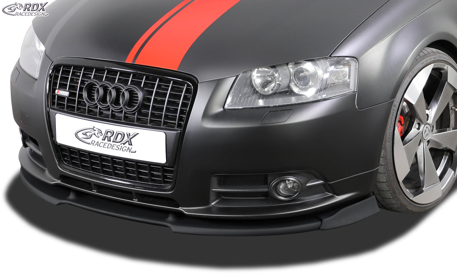 RDX Front Spoiler VARIO-X for AUDI A3 8P (2006-2008) S-Line / A3 Sportback -2008 S-Line Front Lip Splitter