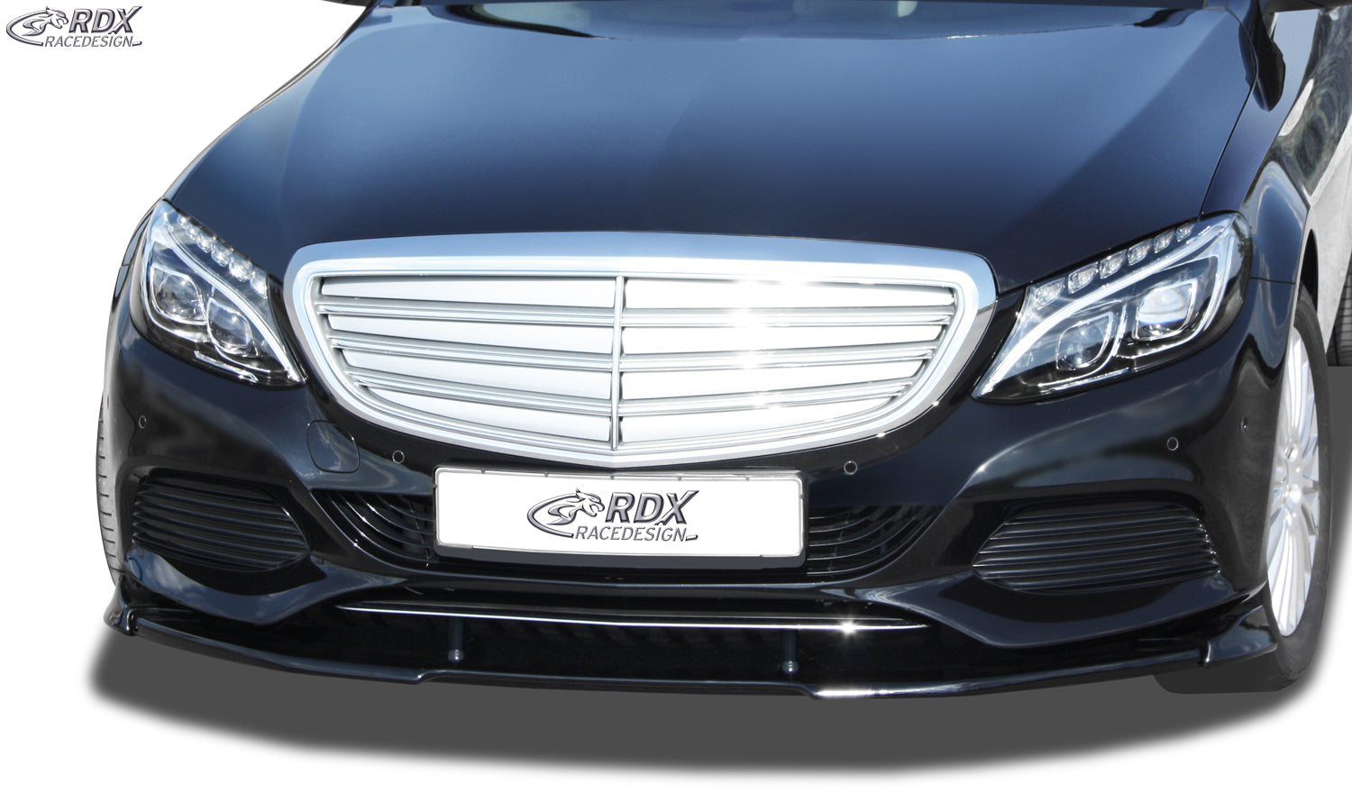 RDX Front Spoiler VARIO-X for MERCEDES C-Class W205, S205, C205 (-2018) "V1" Front Lip Splitter