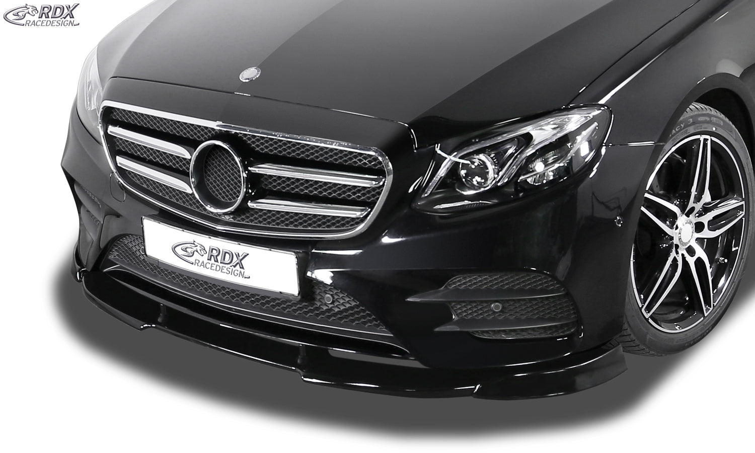 RDX Front Spoiler VARIO-X for MERCEDES E-Class AMG-Line & E43 AMG W213 / S213 (2016-2020) "Design 1"