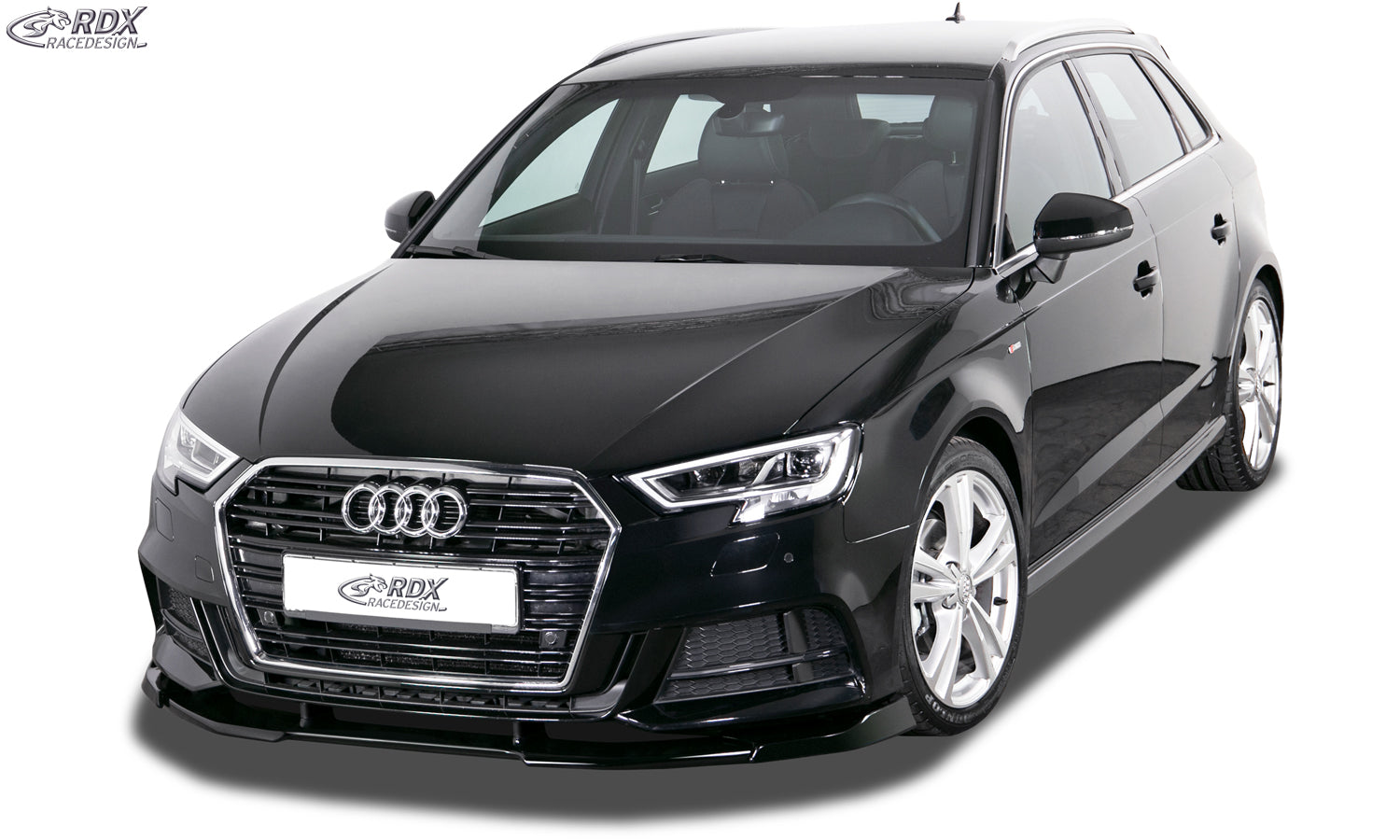 RDX Front Spoiler VARIO-X for AUDI A3 8V, 8VA Sportback, 8VS Sedan, 8V7 Convertible S-Line & S3 (Facelift 2016+) Front Lip Splitter