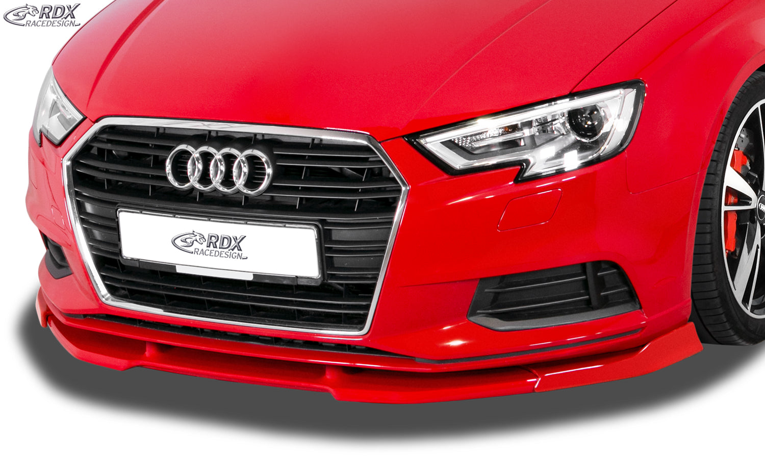 RDX Front Spoiler VARIO-X for AUDI A3 8V7 Convertible Convertible (Facelift 2016+) Front Lip Splitter