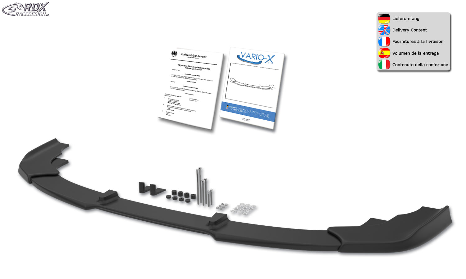 Audi A6/S6 C8 S-Line Front Splitter