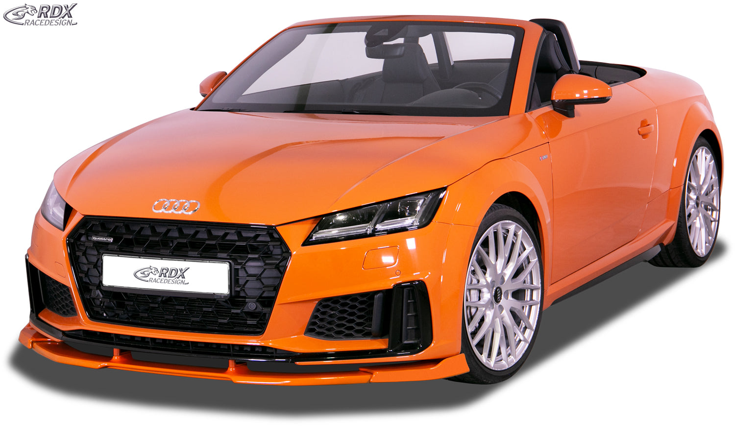 RDX Front Spoiler VARIO-X for AUDI TT (FV/8S) 2018+ (S-Line Frontbumper) & TTS Front Lip Splitter